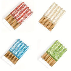 20 Glitter Crystal Lash Shampoo Brushes with Container