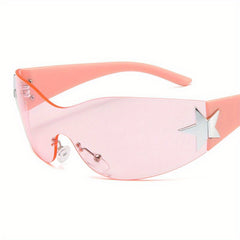 Kids Pentagram Sunglasses Frameless PC Lens