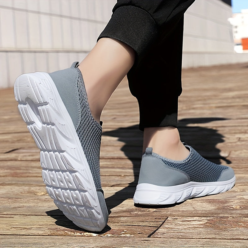 Men's Breathable Mesh Walking Shoes Slip On Sneakers