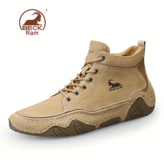 Men's High Top Lace-up Sneakers Comfortable Walking Shoes