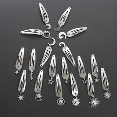 6PCS Creative Hair Clip Set Halloween Theme Non Slip Hair Accessories