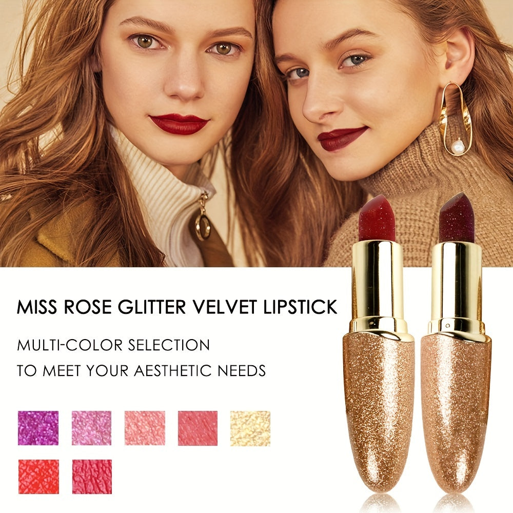 7 Lipsticks Variety Long Lasting Waterproof Rich Lip Makeup Tool