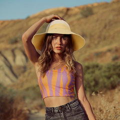 Boho Fisherman Hat Wide Brim Breathable Beach Sun Hats for Women