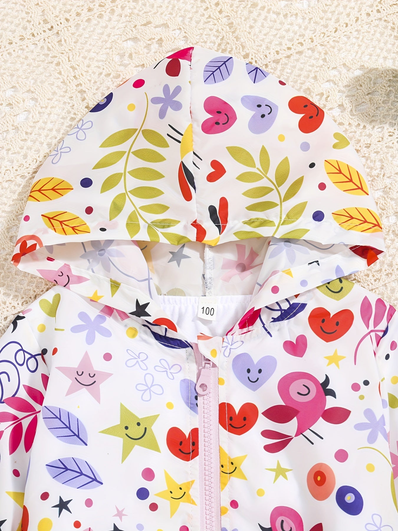 Girls Hooded Sun Protection Jacket for Spring Summer Autumn