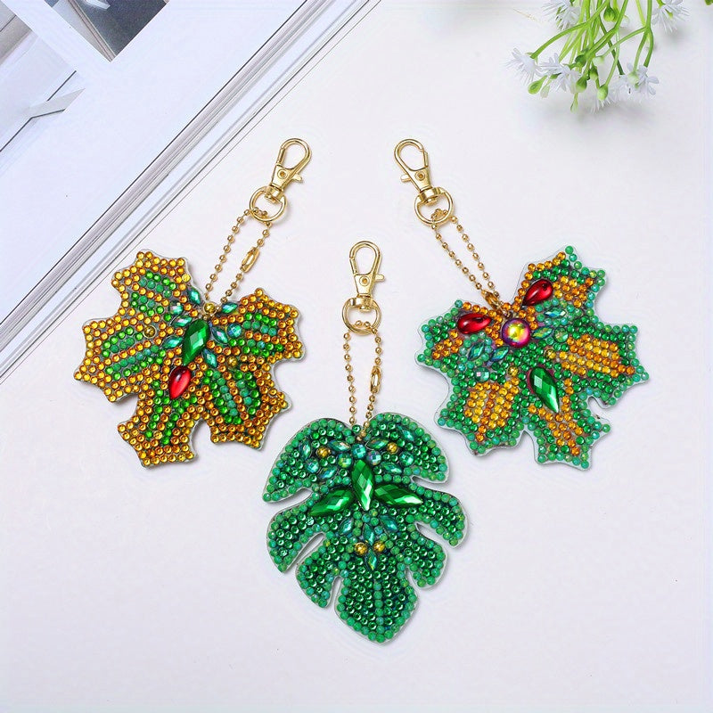 DIY Butterfly Rhinestone Key Chain Diamond Painting Pendant