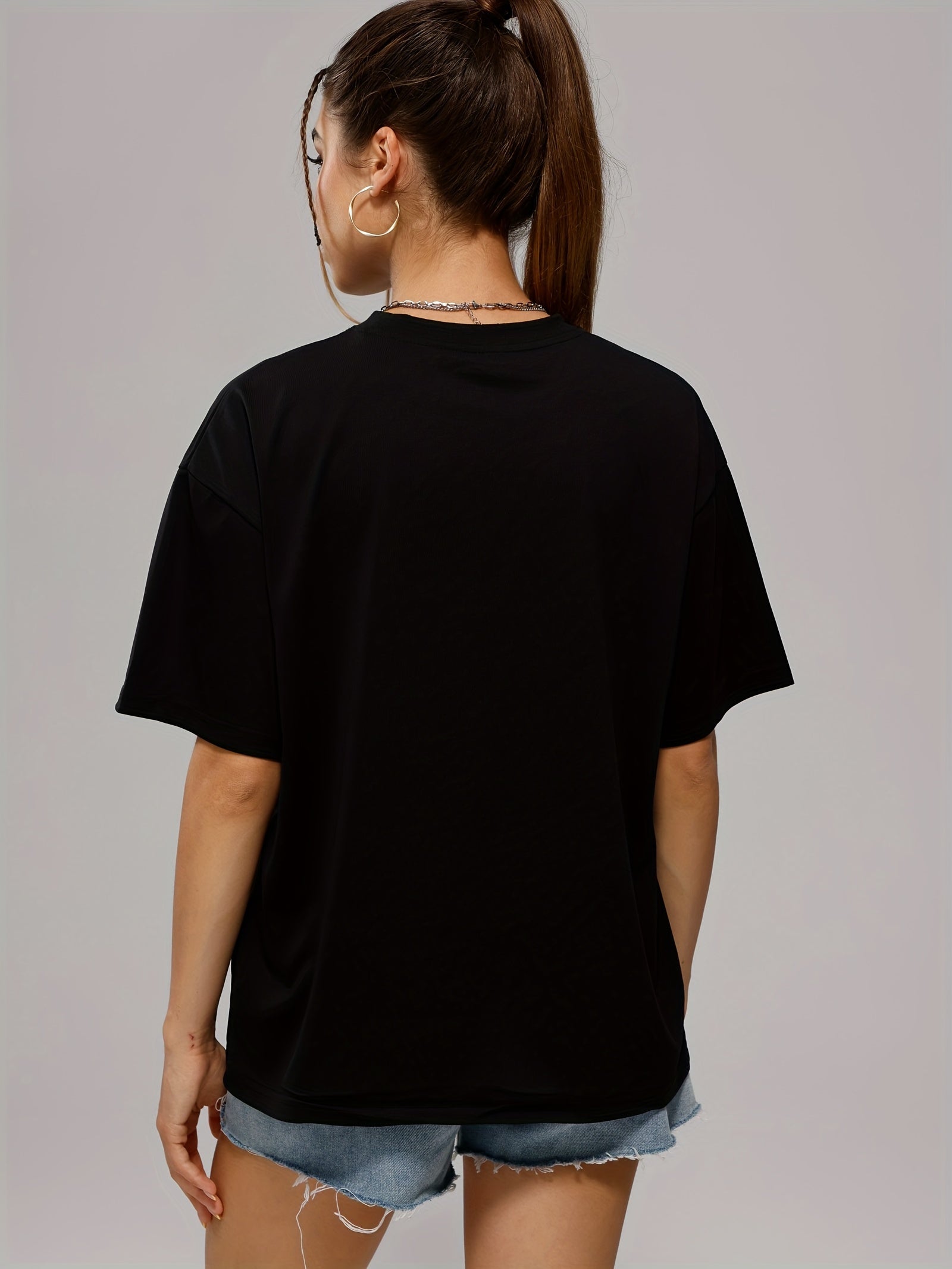 Loose Sports Tee Casual Short Sleeve T shirts Women's Summer Tops