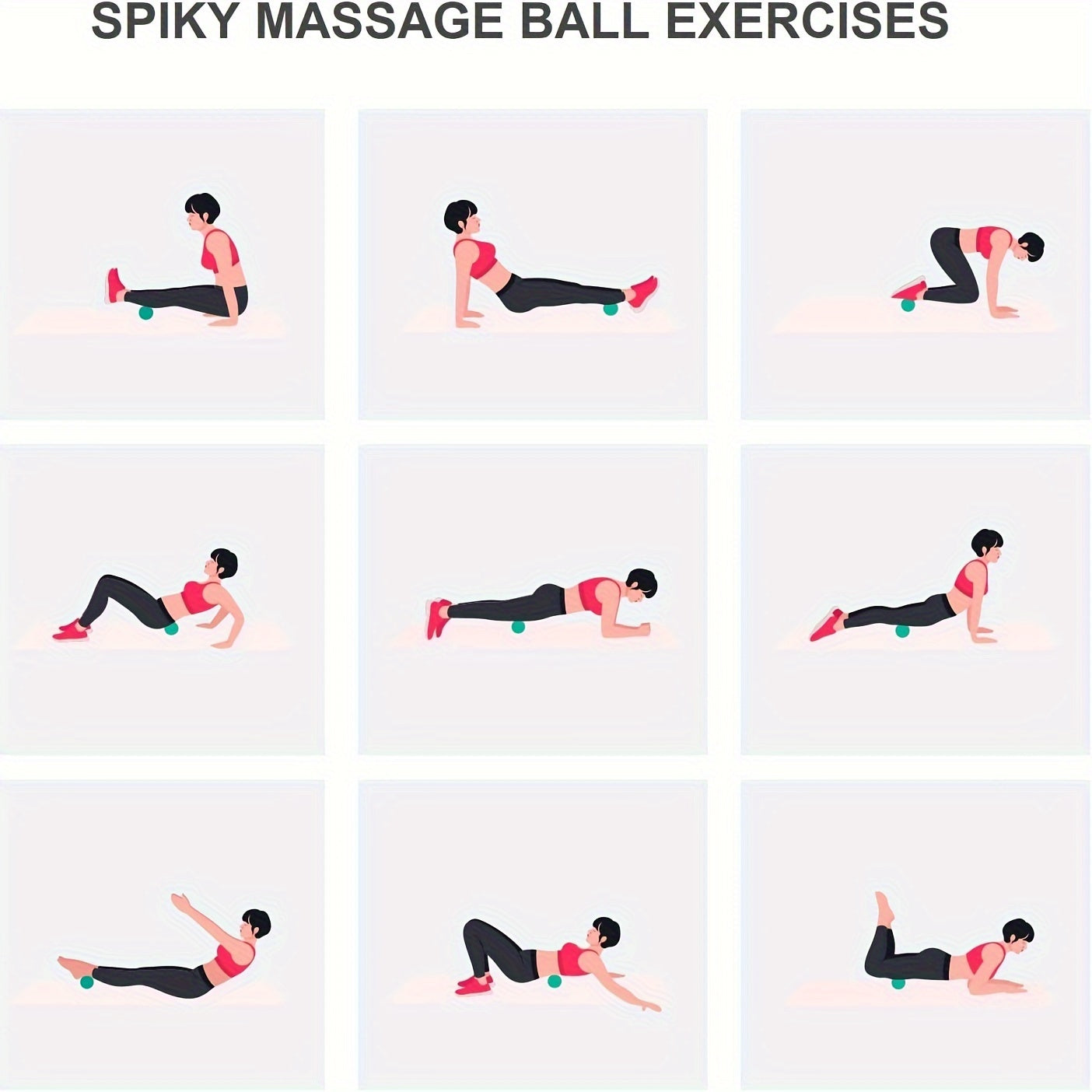 Deep Tissue Massage Balls - Trigger Point Muscle Yoga Relaxation