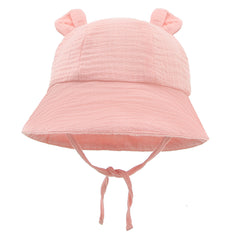 Cute Baby Rabbit Ears Bucket Hat for Sun Protection
