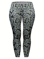Geometric Print High Rise Yoga Pants