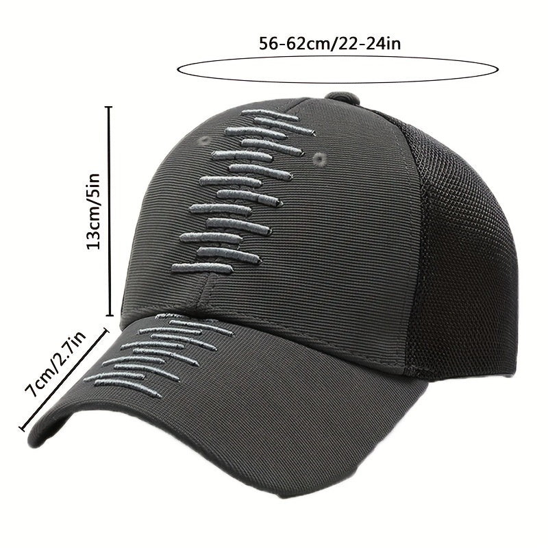 Adjustable Mesh Baseball Cap Outdoor Sun Visor