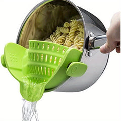 Silicone Pot Strainer Kitchen Hand Held Drainer
