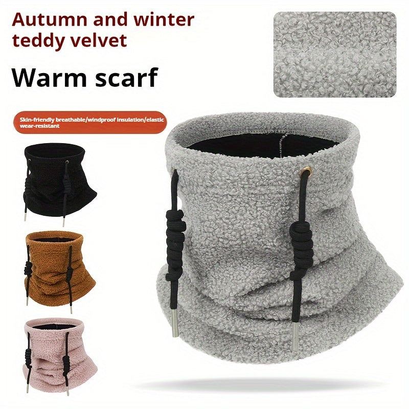 2pcs Unisex Neck Gaiters Windproof Balaclavas for Outdoor Cycling Brown