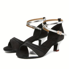 Women's Professional Latin Ballroom Dance Shoes Open Toe