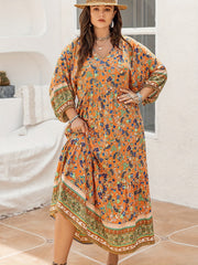 Boho Dress Women's Plus Maxi Dress