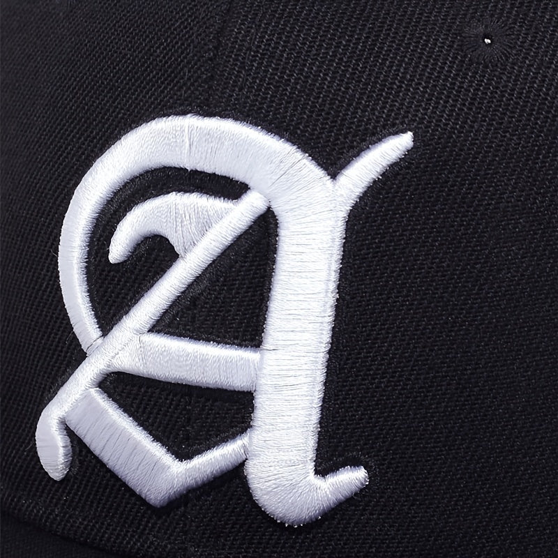Men Gothic Letter A Baseball Cap Adjustable Classic Cap