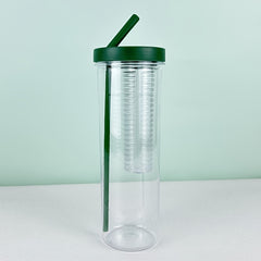 700ml Water Bottle with Filter and Straw, Leakproof Portable Cup