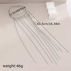 Long Tassel Rhinestone Hair Hoop Fairy Flash Head Hoop