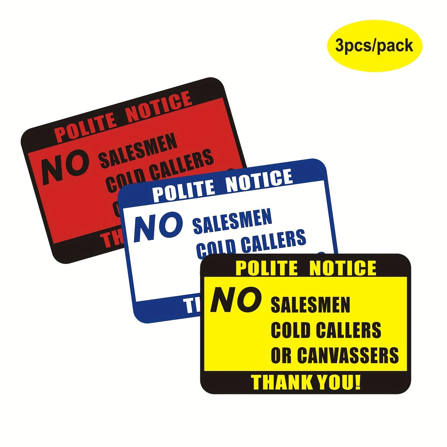 3pcs Waterproof Sun & Fade-proof Vinyl Sticker Decal 15.6x4inch Pack