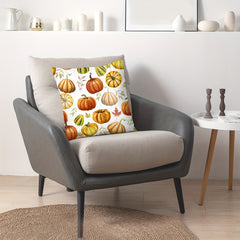 Autumn Pumpkin Pattern Throw Pillow Covers - Home Decor