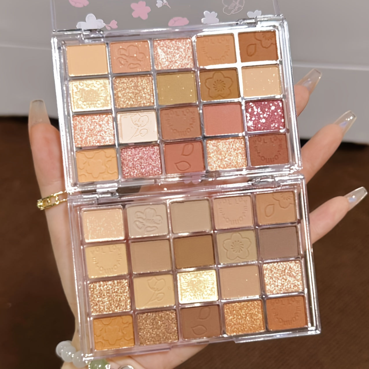 20 Shade Pearly Matte Eyeshadow Palette, Brown Milk Tea Tone