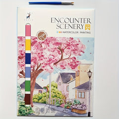 Creative Drawing Book Coloring Book and Landscape & Floral Artistic Painting Pap