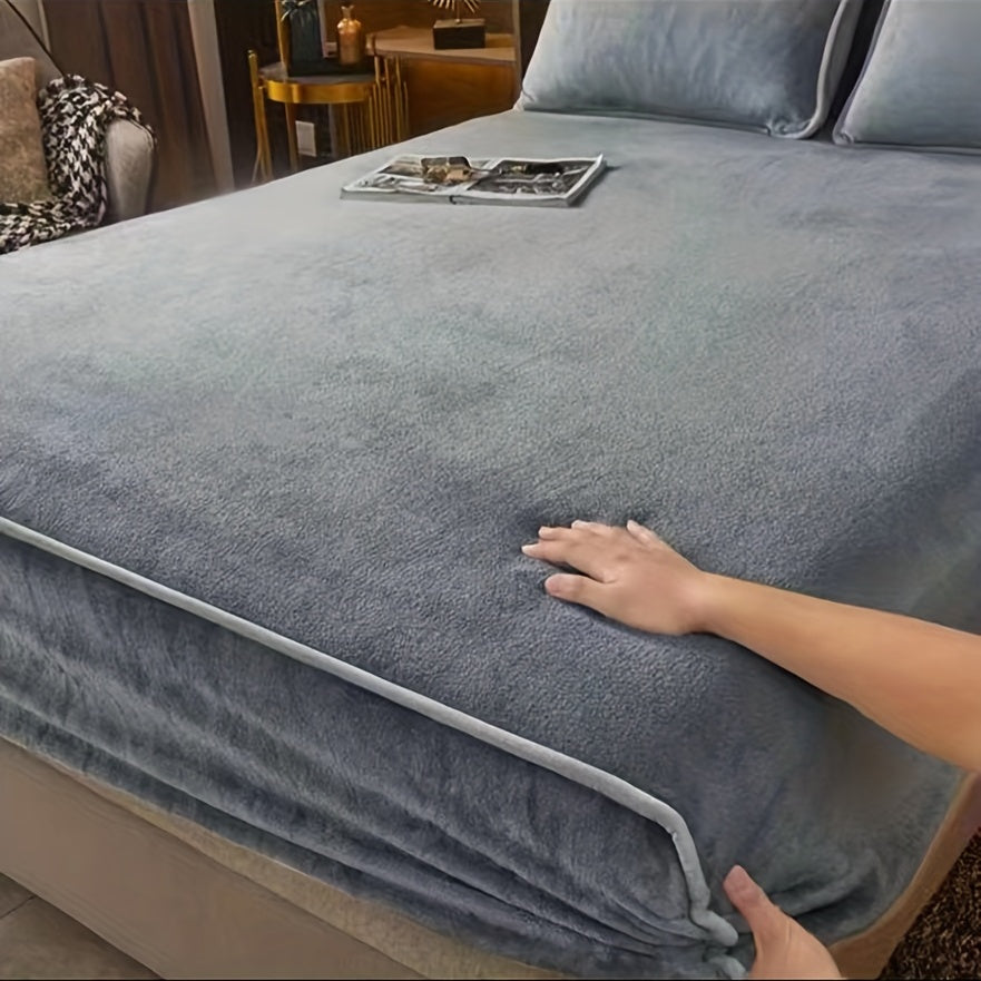 3pcs Flannel Fleece Duvet Cover Set Soft Comfortable Bedding Set