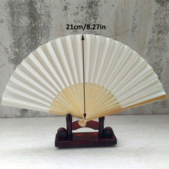 1pc Folding Fan Handheld Fans Chinese Paper Classical Hanfu Fan