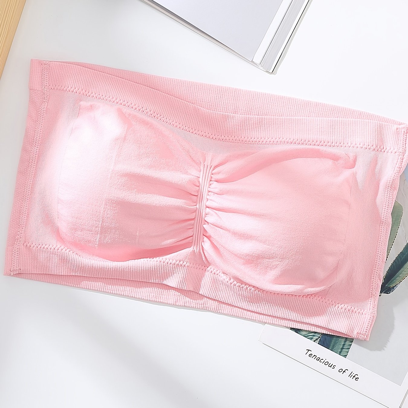 Strapless Bandeau Bra Invisible Crop Top Tube Bra