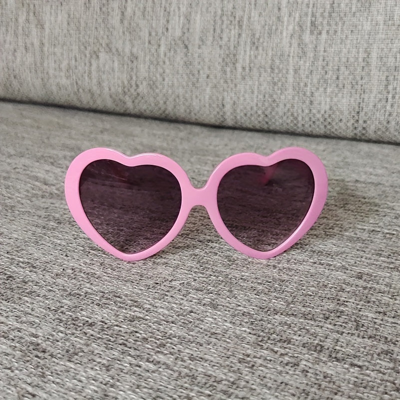Cartoon Heart Frame Y2K Sunglasses Sun Protection for Kids