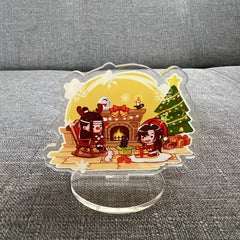 Anime Christmas Blessing Figure Action Gift Desk Decor Chinese Cartoon