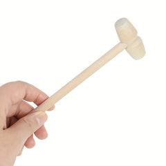 5pcs Mini Wooden Hammers for Kids' Toys & Parties