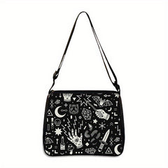 Skull Scary Halloween Elements Shopping Bag Portable Shoulder Bag