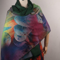 Winter Scarf Print Scarf Business Gathering Shawl Warm Women Scarf