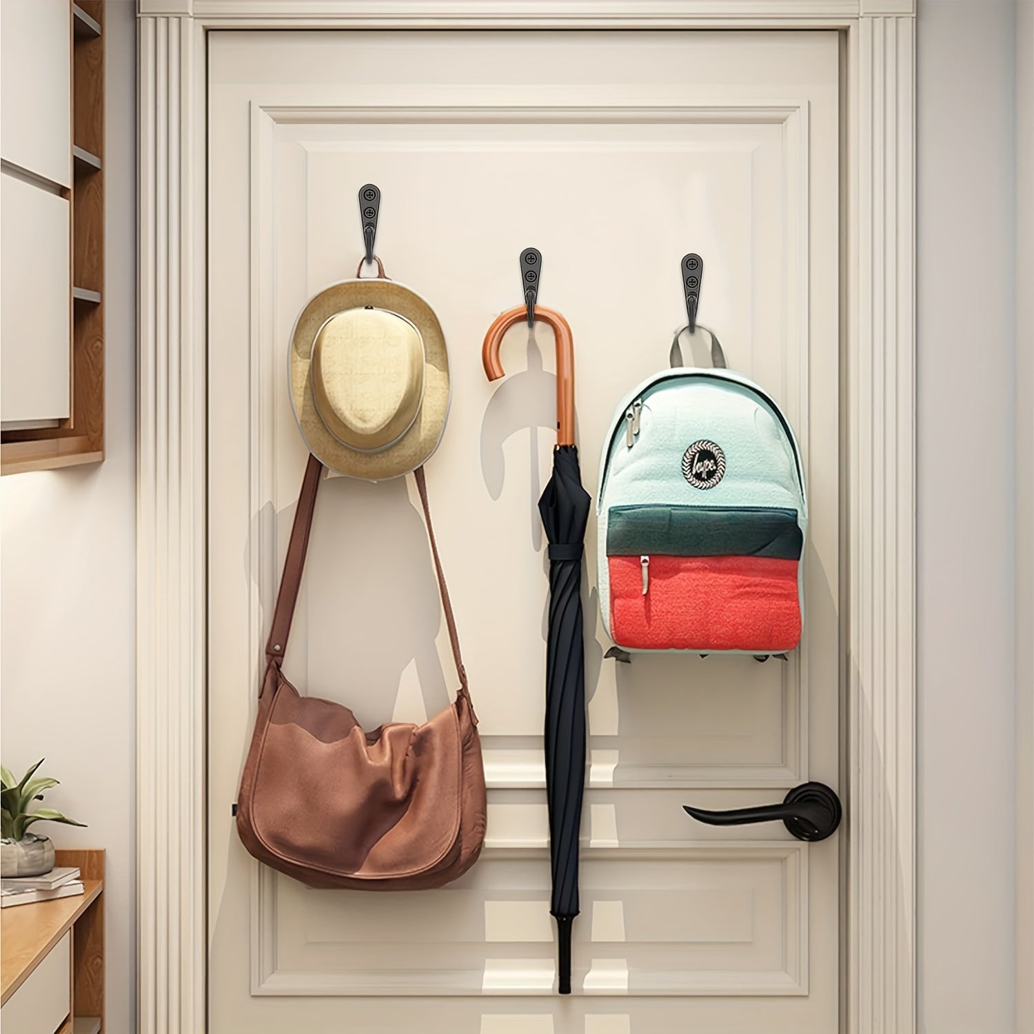 Heavy Duty Metal Double Hooks for Towels and More