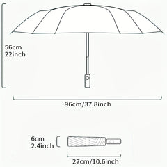 Portable Windproof Travel Umbrella Compact Lightweight Automatic Umbrella