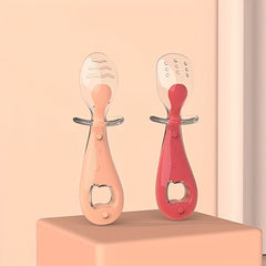 Baby Silicone Short Handle Spoon Complementary Food Spoon