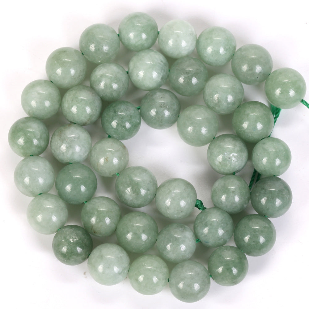 Burmese Jade Loose Beads 6mm - 12mm for Jewelry Making