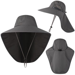 Men's Wide Brim Fishing Hat UV Protection Quick Dry Breathable
