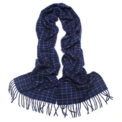 Wool Plaid Scarf Soft Winter Warm Cold Weather Scarf