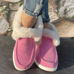 Women's Solid Winter Warm Casual Thick Warm Boots Outdoor Comfortable