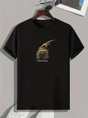 Men's Abstract Pattern T shirt Active Slightly Stretch Tee