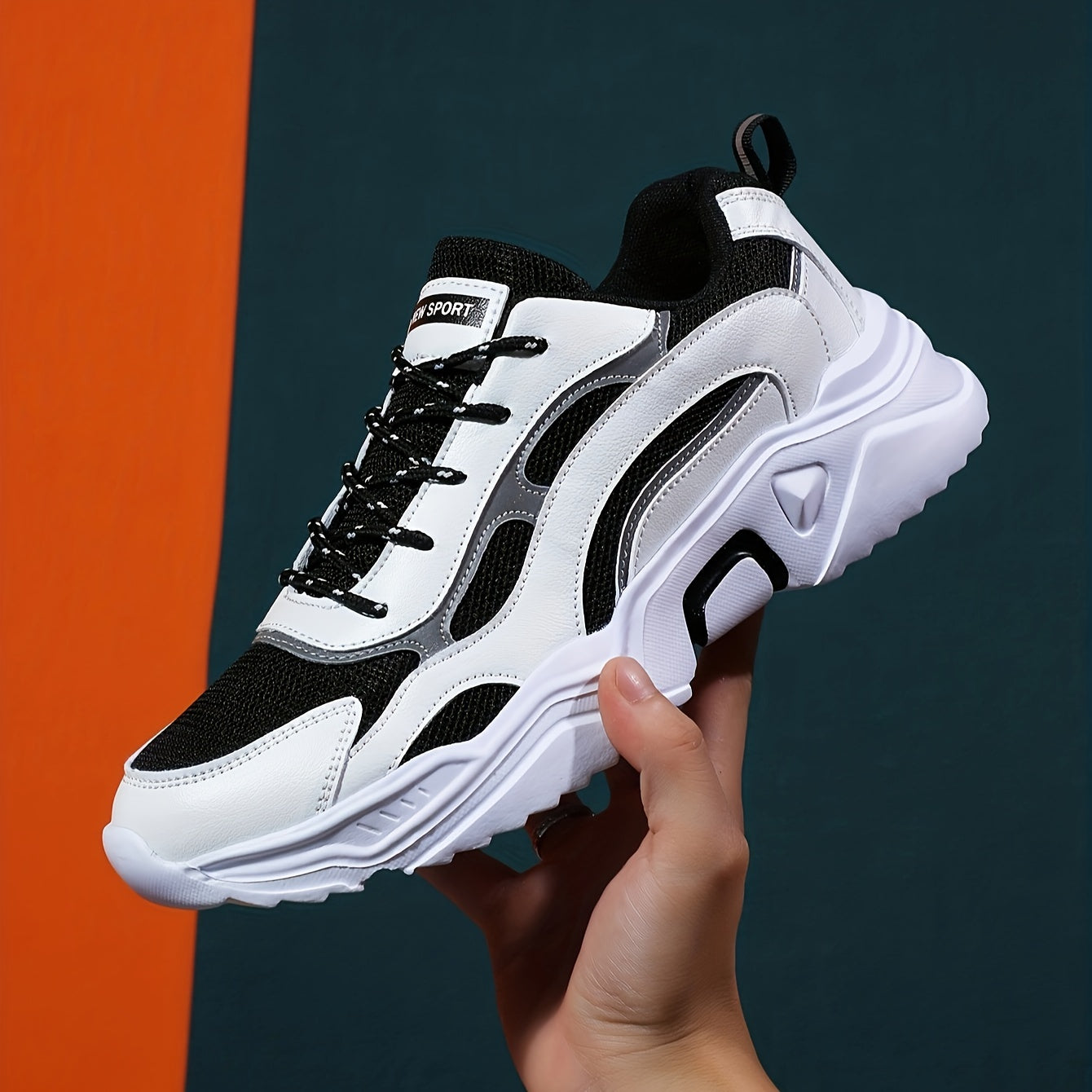 Thick Sole Chunky Sneakers Mesh Running Shoes