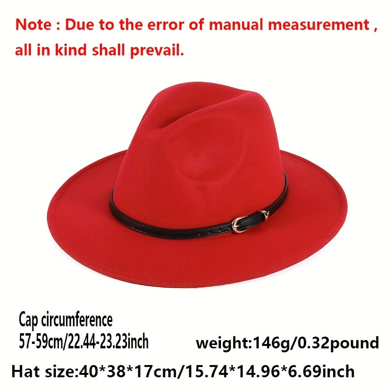 Vintage Fedora Cap Solid Felt Sun Hat Outdoor Sunscreen Jazz Hats