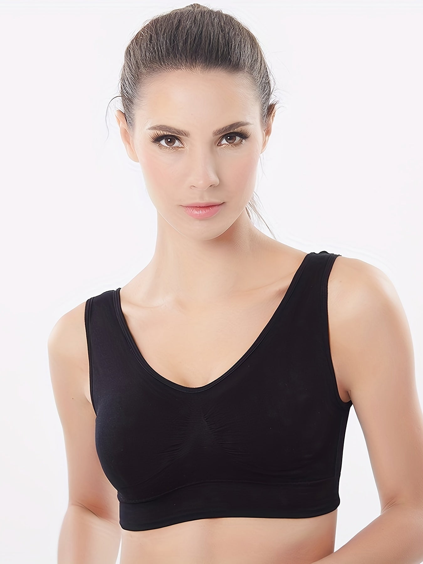 Wireless Sports Bra Comfy & Breathable Push Up Intimates Bra