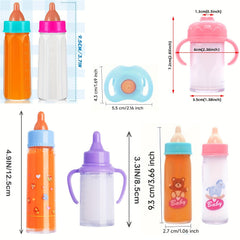 Magical Baby Bottle Toy Dollhouse Accessories Pretend Play Juice Bottle Toy