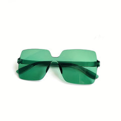 Men's Rimless Sunglasses UV Protection + Cloth