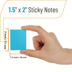 Sticky Notes 3x5 Bright Colors Self Stick Pads 16 Pack 75 Sheets Pad