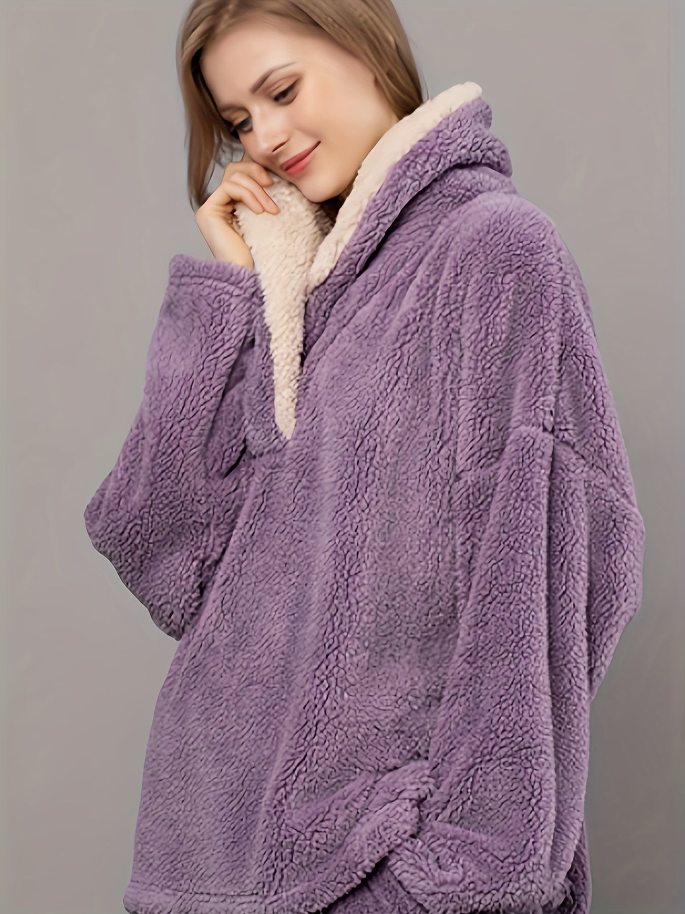 Cozy Fuzzy Lounge Set Top & Pants Women's Loungewear