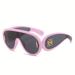 Y2K One-piece Sunglasses Candy Block UV400 Sun Shades