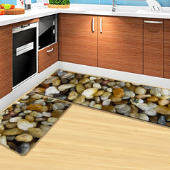 Soft Kitchen Rug Set Waterproof Non Slip Runner Bedside Carpet